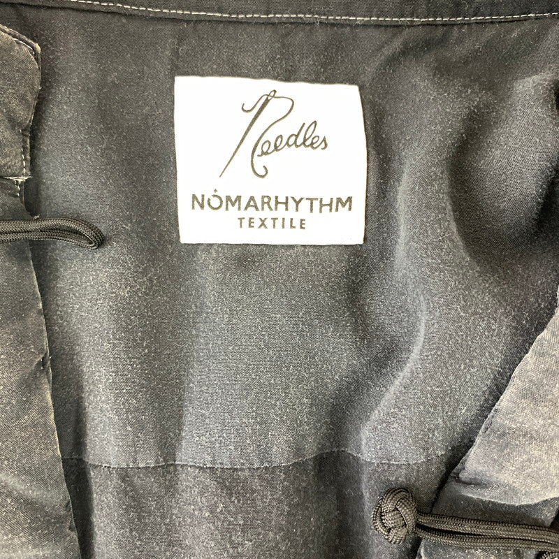 【中古品】【メンズ】 ニードルス×ノーマリズム テキスタイル NEEDLES×NOMARHYTHM TEXTILE 中綿ジャケット チャイナジャケット 140-260111-nm-06-fuz サイズ：XL カラー：ブラック（グレー系） 万代Net店