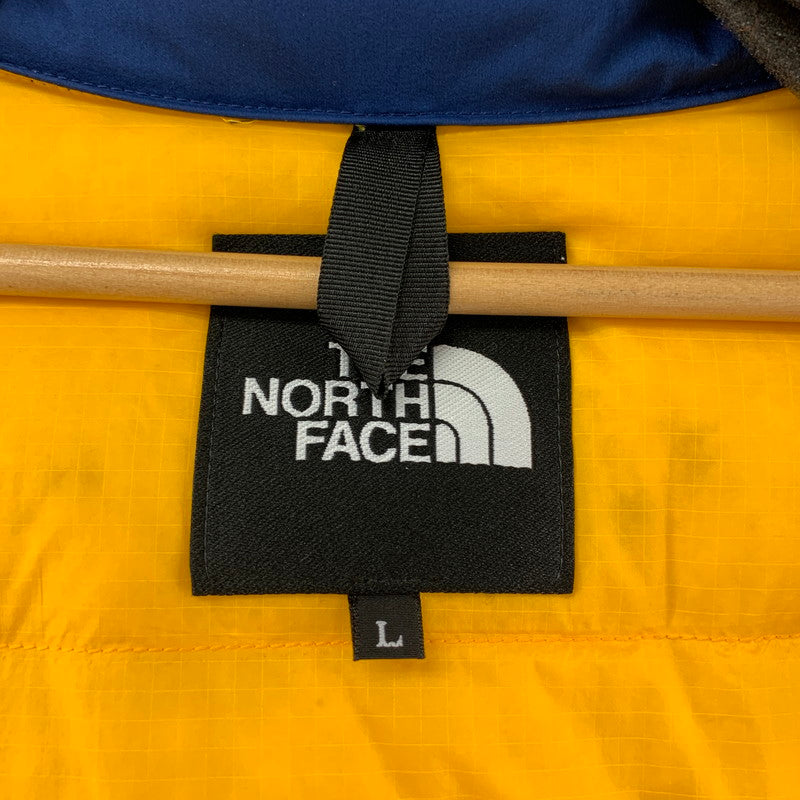 【中古品】【メンズ】 THE NORTH FACE ザ・ノースフェイス WS BROOKS RANGE LIGHT PARKA ウィンドストッパーブルックスレンジライトパーカ 144-260113-ky-07-fuz サイズ：L カラー：ネイビー/イエロー 万代Net店