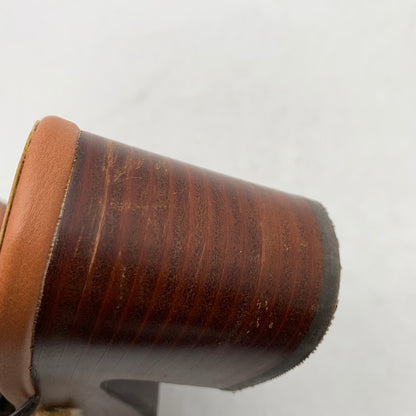 【中古品】【レディース】 UNGRID アングリッド ウエッジサンダル BROWN SIZE:L サボ レースリボン 靴 サンダル 166-260811-io-65-fuzh カラー：ブラウン 万代Net店