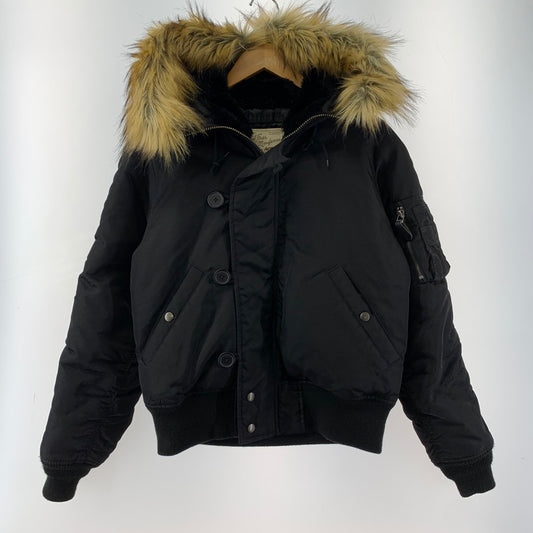 【中古品】【メンズ】 AVIREX アビレックス 6152176 N-2B FLIGHT JACKET フライト ジャケット アウター コート 古着 145-260114-ny-08-fuz サイズ：M カラー：ブラック 万代Net店