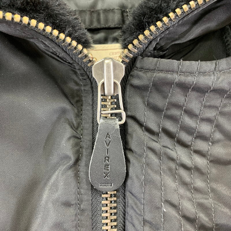 【中古品】【メンズ】 AVIREX アビレックス 6152176 N-2B FLIGHT JACKET フライト ジャケット アウター コート 古着 145-260114-ny-08-fuz サイズ：M カラー：ブラック 万代Net店