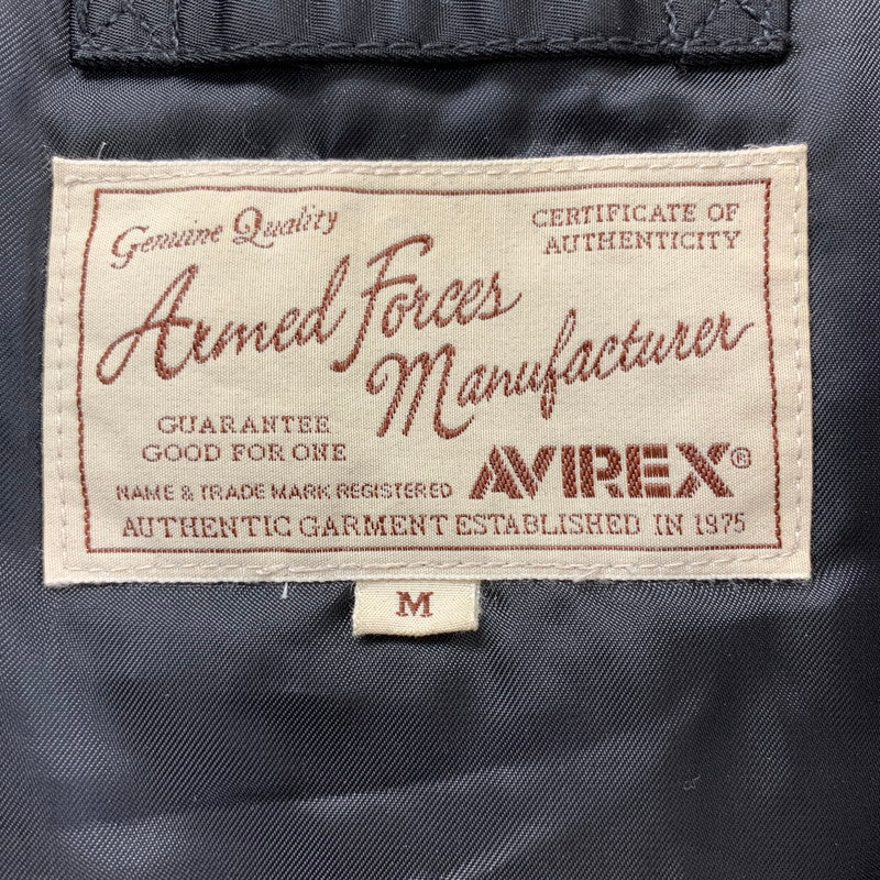 【中古品】【メンズ】 AVIREX アビレックス 6152176 N-2B FLIGHT JACKET フライト ジャケット アウター コート 古着 145-260114-ny-08-fuz サイズ：M カラー：ブラック 万代Net店