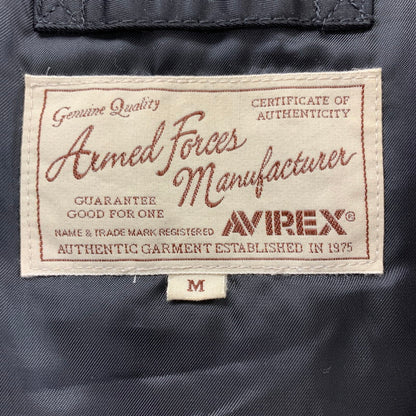 【中古品】【メンズ】 AVIREX アビレックス 6152176 N-2B FLIGHT JACKET フライト ジャケット アウター コート 古着 145-260114-ny-08-fuz サイズ：M カラー：ブラック 万代Net店