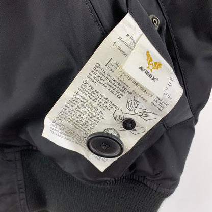 【中古品】【メンズ】 AVIREX アビレックス 6152176 N-2B FLIGHT JACKET フライト ジャケット アウター コート 古着 145-260114-ny-08-fuz サイズ：M カラー：ブラック 万代Net店