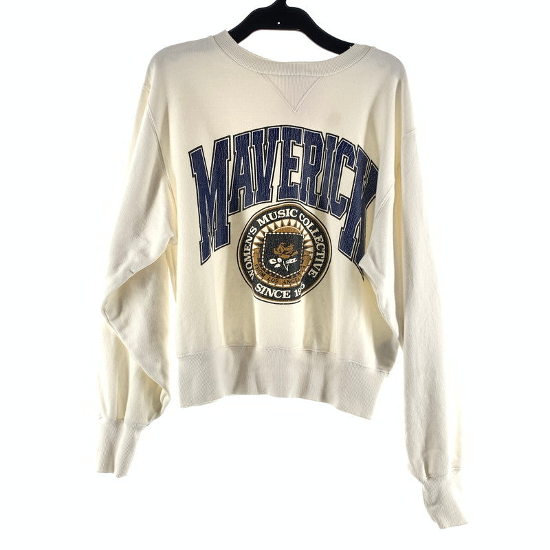 【中古品】【レディース】 MOUSSY マウジー スウェット SWEAT WHITE.MAVERICK SIZE:F 汚れあり 170-260702-io-24-fuzh 万代Net店