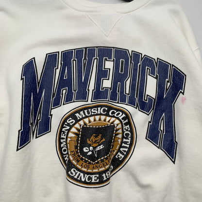 【中古品】【レディース】 MOUSSY マウジー スウェット SWEAT WHITE.MAVERICK SIZE:F 汚れあり 170-260702-io-24-fuzh 万代Net店