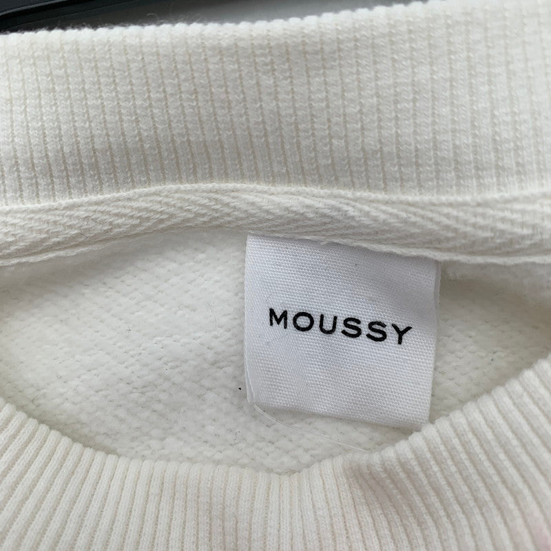【中古品】【レディース】 MOUSSY マウジー スウェット SWEAT WHITE.MAVERICK SIZE:F 汚れあり 170-260702-io-24-fuzh 万代Net店