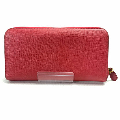 【中古品】 PRADA プラダ 1ML506 SAFFIANO METAL ラウンドファスナー長財布 PINK 箱・カード付属 ※カードに折れあり・パーツ欠品・角スレ・金具塗装剥がれ・使用感有 財布 181-260729-io-28-fuzh 万代Net店
