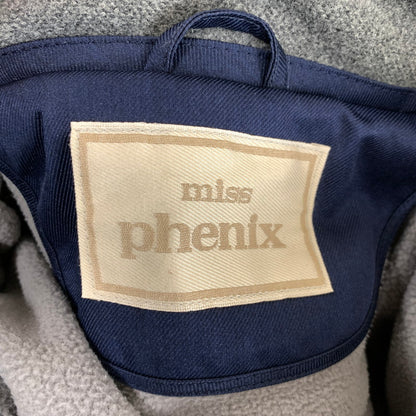 【中古品】【レディース】 miss phenix ミスフェニックス ヴィンテージ 平成 レトロ柄 中綿入りスキーウェア カラー ベージュ/ネイビー 127-261022-ky-01-fuz 万代Net店