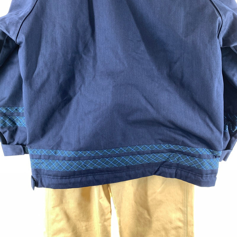 【中古品】【レディース】 miss phenix ミスフェニックス ヴィンテージ 平成 レトロ柄 中綿入りスキーウェア カラー ベージュ/ネイビー 127-261022-ky-01-fuz 万代Net店