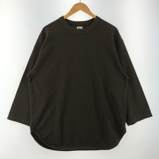 【中古品】【メンズ】 BLURHMS ブラームス 7分袖 Tシャツ トップス 古着 140-260113-ny-04-fuz サイズ：02 カラー：茶 万代Net店