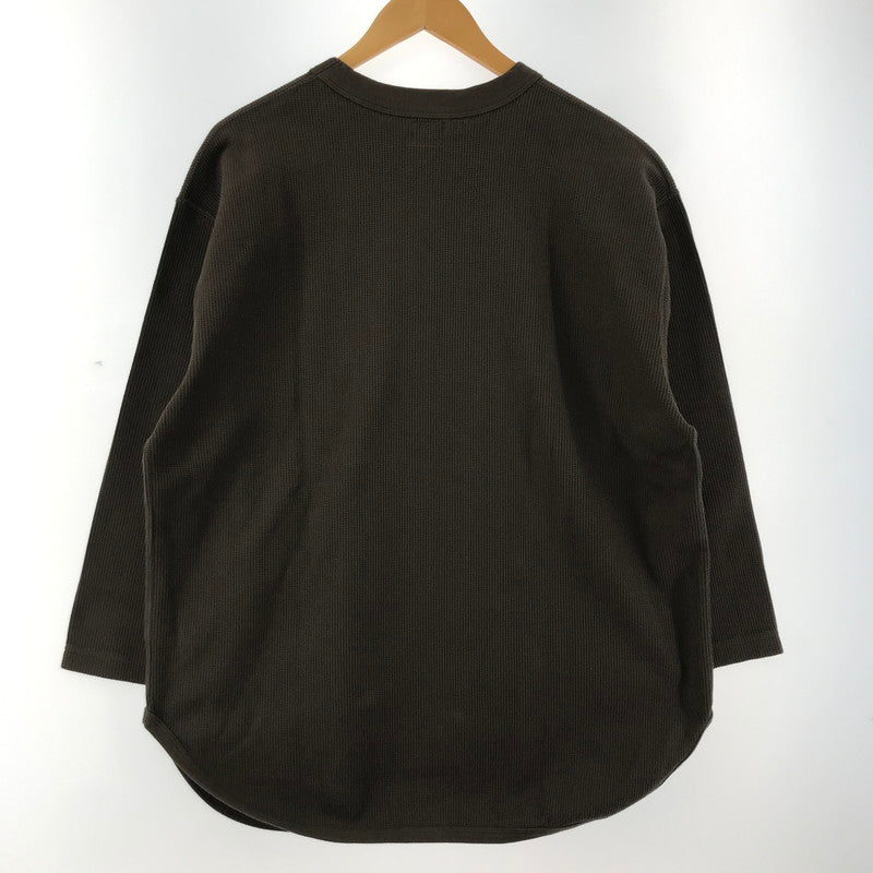 【中古品】【メンズ】 BLURHMS ブラームス 7分袖 Tシャツ トップス 古着 140-260113-ny-04-fuz サイズ：02 カラー：茶 万代Net店