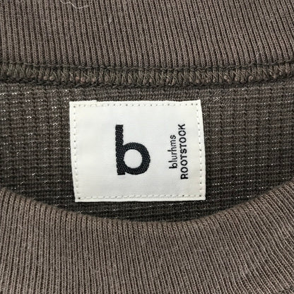 【中古品】【メンズ】 BLURHMS ブラームス 7分袖 Tシャツ トップス 古着 140-260113-ny-04-fuz サイズ：02 カラー：茶 万代Net店