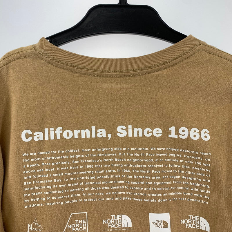 【中古品】【キッズ】 THE NORTH FACE ザ・ノース・フェイス NTJ32356 SS ヒストリカルロゴティー 173-260123-ky-15-fuz サイズ：150 カラー：ブラウン 万代Net店