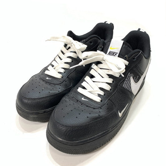 【中古品】【メンズ】 NIKE ナイキ AJ7747-001 AIR FORCE 1 LOW UTILITY BLACK WHITE エアフォース 1 ロー スニーカー 160-260124-gm-39-fuz サイズ：27.5cm カラー：ブラック 万代Net店