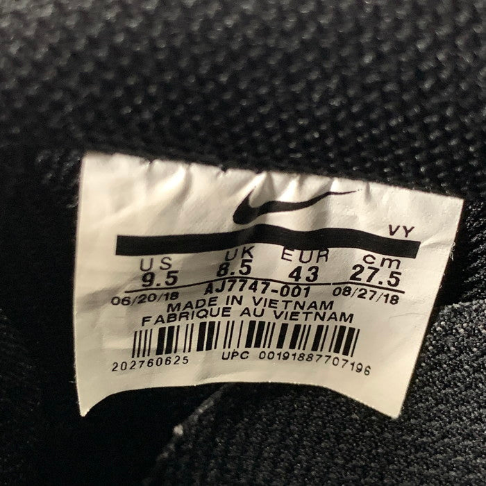 【中古品】【メンズ】 NIKE ナイキ AJ7747-001 AIR FORCE 1 LOW UTILITY BLACK WHITE エアフォース 1 ロー スニーカー 160-260124-gm-39-fuz サイズ：27.5cm カラー：ブラック 万代Net店