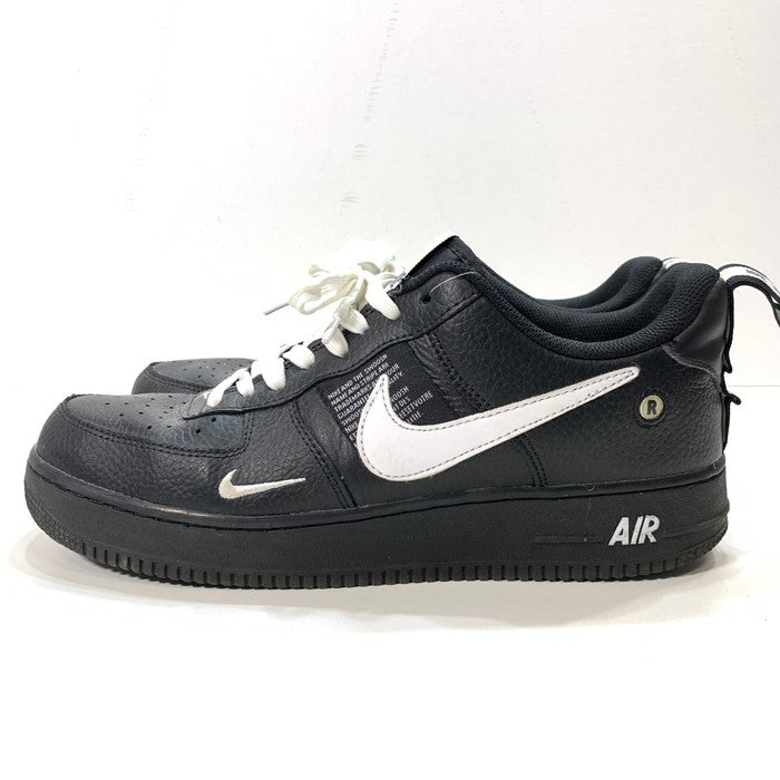 【中古品】【メンズ】 NIKE ナイキ AJ7747-001 AIR FORCE 1 LOW UTILITY BLACK WHITE エアフォース 1 ロー スニーカー 160-260124-gm-39-fuz サイズ：27.5cm カラー：ブラック 万代Net店