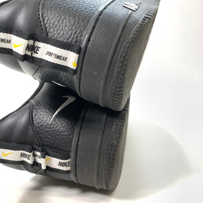 【中古品】【メンズ】 NIKE ナイキ AJ7747-001 AIR FORCE 1 LOW UTILITY BLACK WHITE エアフォース 1 ロー スニーカー 160-260124-gm-39-fuz サイズ：27.5cm カラー：ブラック 万代Net店