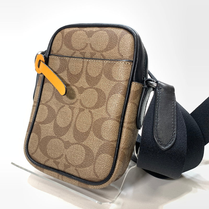 【中古品】【メンズ/レディース】 COACH コーチ ミニショルダーバッグ カバン F72930 シグネチャー 180-260123-ny-04-fuz カラー：ブラウン 万代Net店