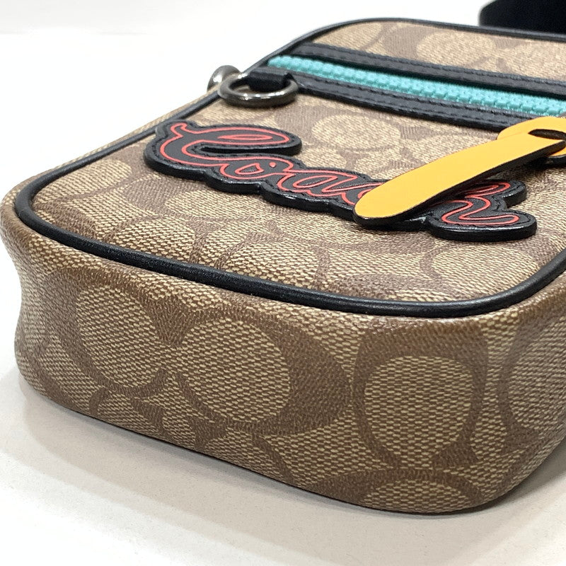 【中古品】【メンズ/レディース】 COACH コーチ ミニショルダーバッグ カバン F72930 シグネチャー 180-260123-ny-04-fuz カラー：ブラウン 万代Net店