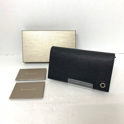 【中古美品】【メンズ/レディース】 BVLGARI ブルガリ 長財布 財布 283810 181-260116-ky-05-fuz カラー：ブラック 万代Net店