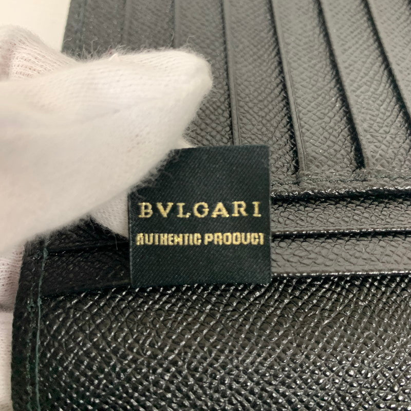 【中古美品】【メンズ/レディース】 BVLGARI ブルガリ 長財布 財布 283810 181-260116-ky-05-fuz カラー：ブラック 万代Net店