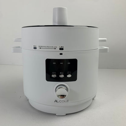 【中古美品】 未使用 アルファックス・コイズミ APC-T120 家庭用 電気圧力鍋 らくなべ ホワイト 2025年製 098-260118-mh-05-fuz 万代Net店