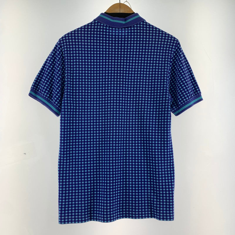 【中古品】【メンズ】 FRED PERRY フレッドペリー 半袖ポロシャツ BLUE SIZE:XS チェック柄 141-260920-io-31-fuzh カラー：ブルー 万代Net店