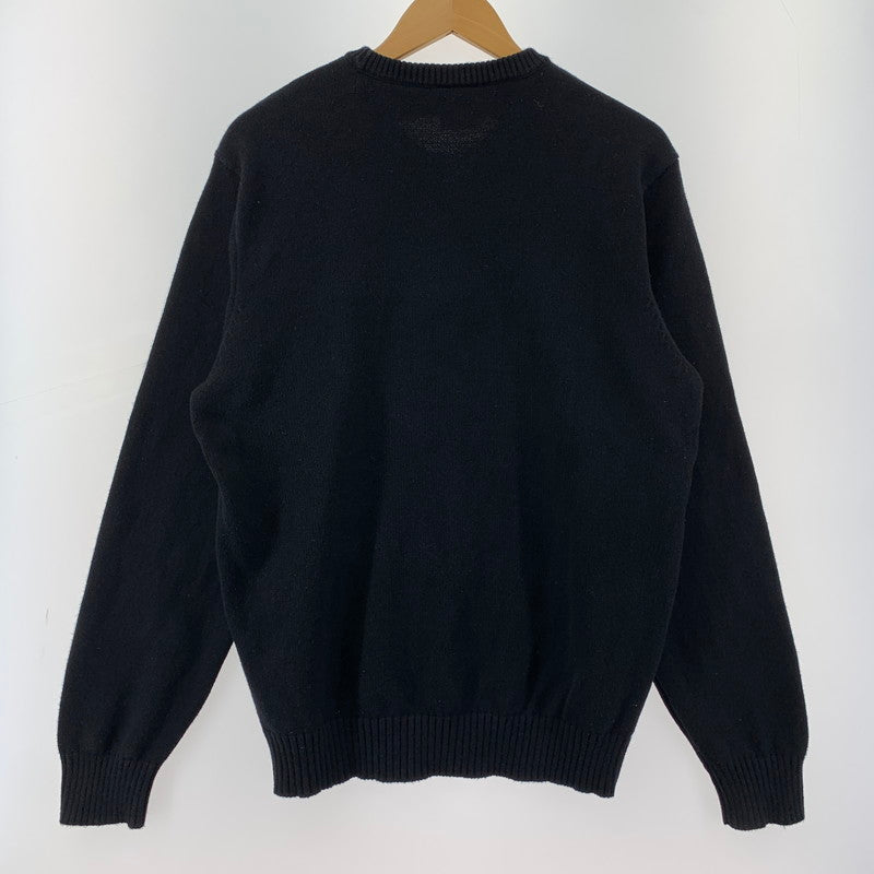 【中古品】【メンズ】 HUF ハフ GIFT BEAR INTARSIA SWEATER ニット セーター くま トップス 長袖 古着 142-260114-ny-01-fuz サイズ：L カラー：ブラック 万代Net店