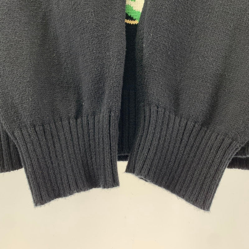 【中古品】【メンズ】 HUF ハフ GIFT BEAR INTARSIA SWEATER ニット セーター くま トップス 長袖 古着 142-260114-ny-01-fuz サイズ：L カラー：ブラック 万代Net店