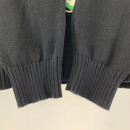 【中古品】【メンズ】 HUF ハフ GIFT BEAR INTARSIA SWEATER ニット セーター くま トップス 長袖 古着 142-260114-ny-01-fuz サイズ：L カラー：ブラック 万代Net店