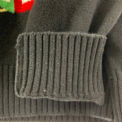 【中古品】【メンズ】 HUF ハフ GIFT BEAR INTARSIA SWEATER ニット セーター くま トップス 長袖 古着 142-260114-ny-01-fuz サイズ：L カラー：ブラック 万代Net店