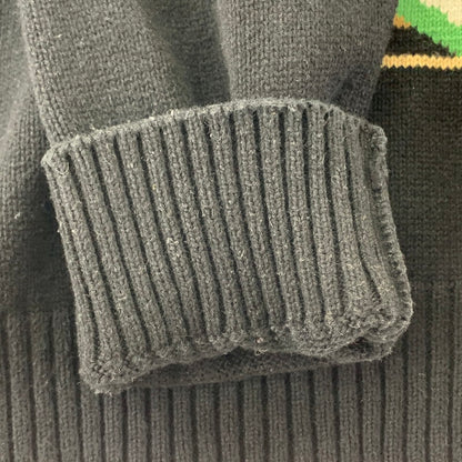 【中古品】【メンズ】 HUF ハフ GIFT BEAR INTARSIA SWEATER ニット セーター くま トップス 長袖 古着 142-260114-ny-01-fuz サイズ：L カラー：ブラック 万代Net店