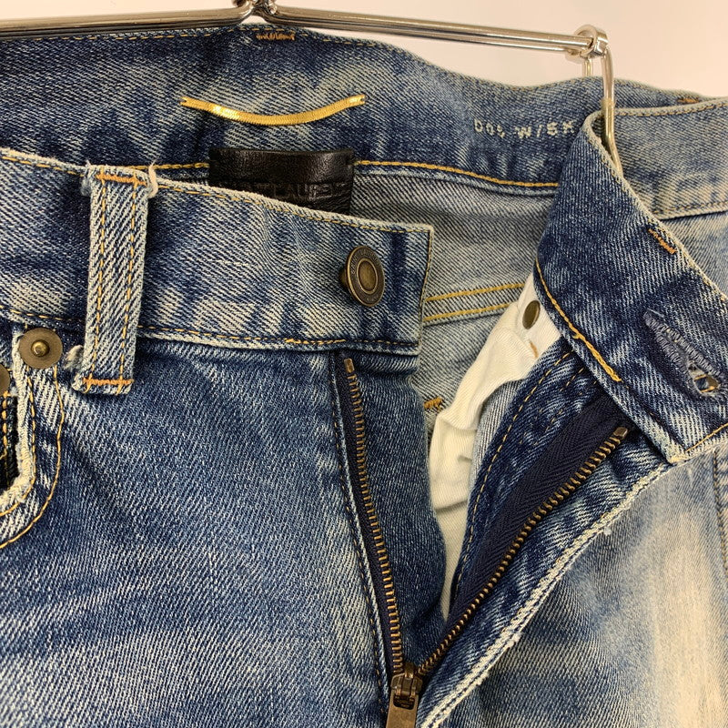 【中古品】【メンズ/レディース】 SAINT LAURENT PARIS サンローラン デニムスキニーパンツ 171-260116-ky-12-fuz サイズ：26 万代Net店