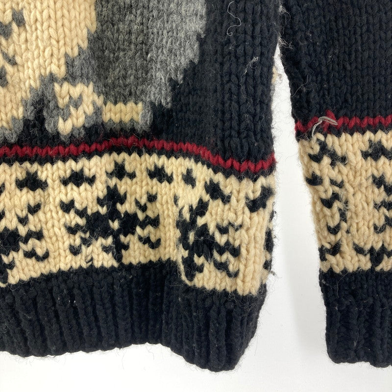 【中古品】【メンズ】 STUDIOD'ARTISAN×KANATA ステュディオ・ダ・ルチザン カナタ カウチンカーディガン メンズ 総柄 サイズ不明 145-260129-mh-01-fuz 万代Net店