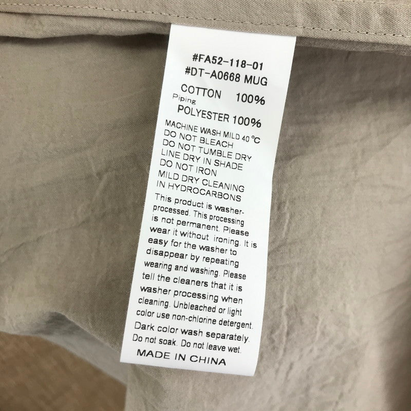 【中古品】【メンズ】 DANTON ダントン DT-A0668 MUG HOODED COAT フーディ コート ジャケット アウター 古着 140-260203-mh-04-fuz サイズ：M カラー：ベージュ 万代Net店