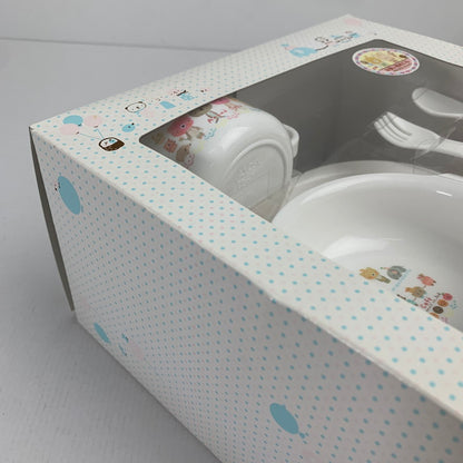 【中古美品】 未使用 Anano Cafe アナノカフェ ベビー 食器 5点 セット 離乳食 プレート お食い初め ギフト 101-260118-mh-02-fuz 万代Net店