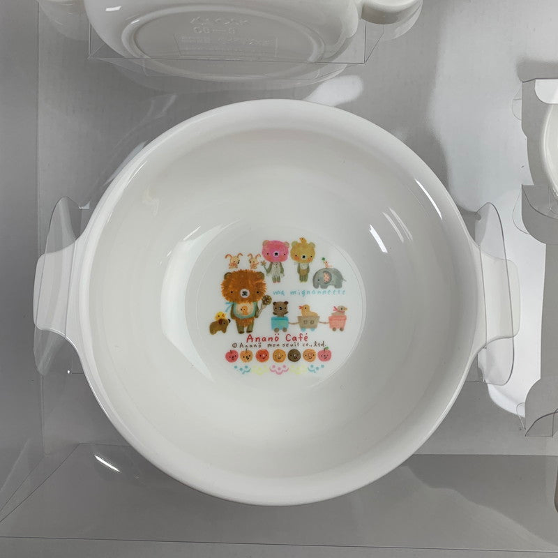 【中古美品】 未使用 Anano Cafe アナノカフェ ベビー 食器 5点 セット 離乳食 プレート お食い初め ギフト 101-260118-mh-02-fuz 万代Net店