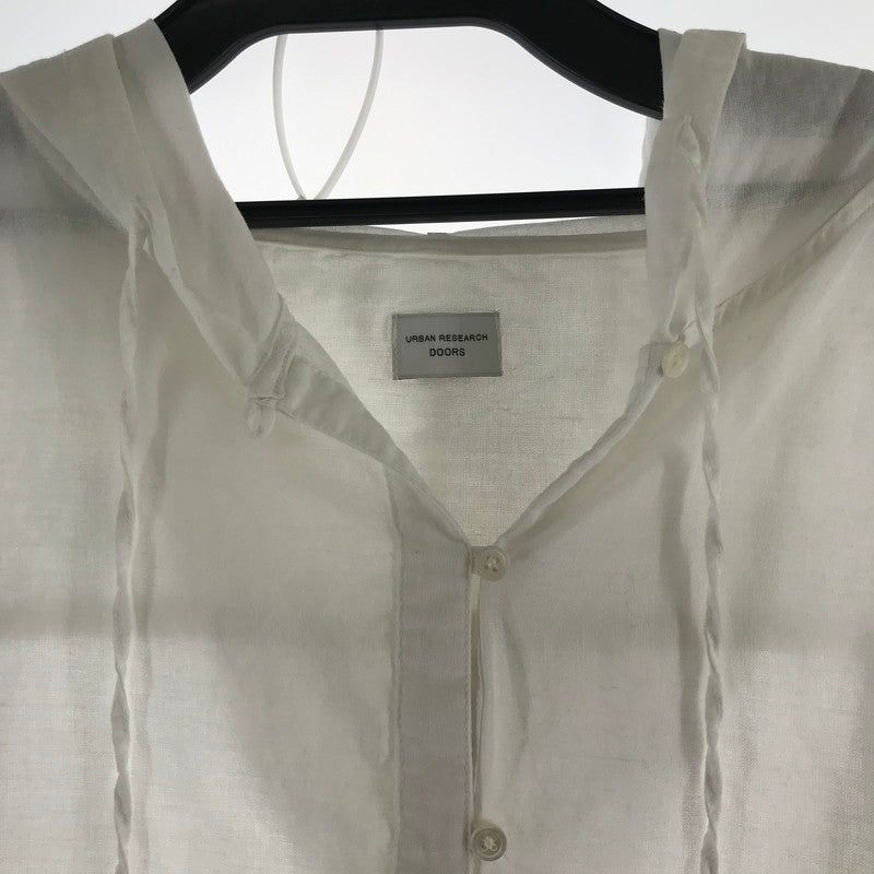 【中古品】【レディース】 URBAN RESEARCH DOORS アーバンリサーチドアーズ コットンラミーパーカー WHITE シャツ 170-261018-io-18-fuzh サイズ：M カラー：ホワイト 万代Net店