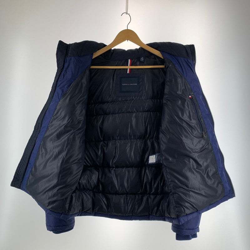 【中古品】【メンズ】 TOMMY HILFIGER トミーヒルフィガー 中綿 ジャケット ダウン コート アウター 古着 148-261009-mh-02-fuzh サイズ：M カラー：ブルー・ホワイト 万代Net店