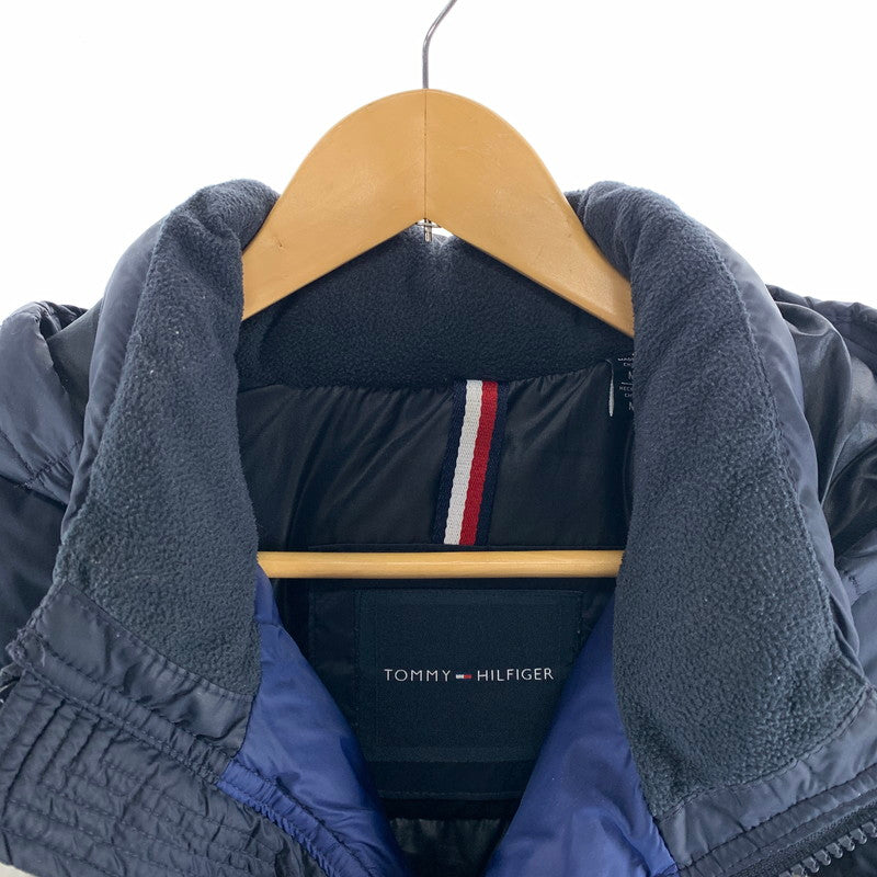【中古品】【メンズ】 TOMMY HILFIGER トミーヒルフィガー 中綿 ジャケット ダウン コート アウター 古着 148-261009-mh-02-fuzh サイズ：M カラー：ブルー・ホワイト 万代Net店