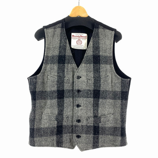 【中古品】【メンズ】 HARRIS TWEED × MALE&CO ハリスツイード×メイルアンドコー ツイード ベスト MSB-12AW16 VEST 145-260121-ky-09-fuz サイズ：L カラー：グレー 万代Net店