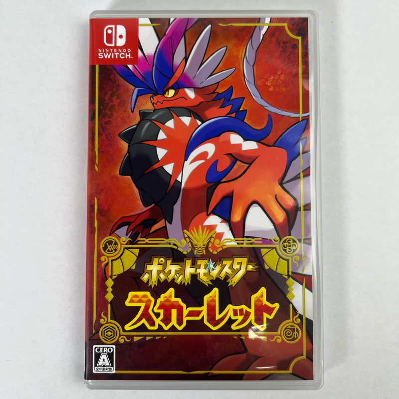 【中古品】 ポケットモンスター スカーレット Nintendo Switch ニンテンドースイッチ ポケモン 表紙水濡れあり [CERO区分_A / 全年齢対象商品] 260528-io-65-fuz 万代Net店
