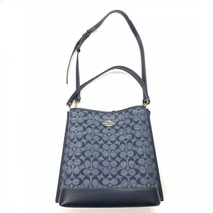 【中古品】【レディース】 COACH コーチ CH229 モリ―バケットバッグ 2wayショルダーバッグ ブランド カバン 180-260124-gm-28-fuz カラー：ネイビー 万代Net店