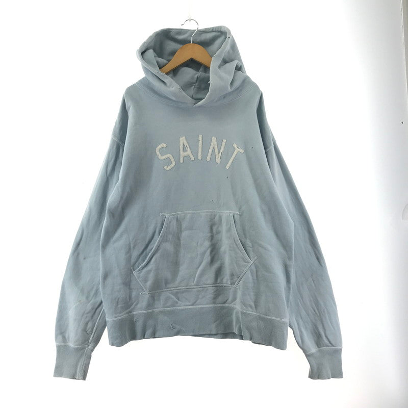 【中古品】【メンズ】 SAINT MICHAEL セントマイケル SM-A22-0000-022 HOODIE FELT フーディー パーカー 140-260122-ky-08-fuz サイズ：L カラー：ブルー 万代Net店