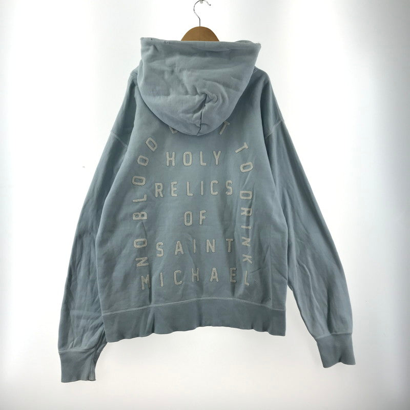 【中古品】【メンズ】 SAINT MICHAEL セントマイケル SM-A22-0000-022 HOODIE FELT フーディー パーカー 140-260122-ky-08-fuz サイズ：L カラー：ブルー 万代Net店