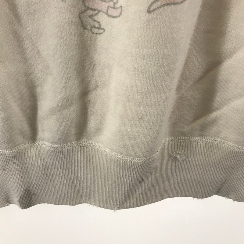 【中古品】【メンズ】 SAINT MICHAEL セントマイケル CREWNECK SWEAT SHIRT クルースェットシャツ SM-S21-0000-013 140-260122-ky-06-fuz サイズ：L カラー：ホワイト 万代Net店