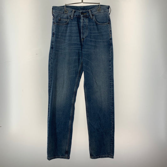 【中古品】【メンズ】 CARHARTT カーハート DENIM WIDE PANTS デニム ワイド パンツ ジーンズ ボトムス 古着 156-260220-mh-06-fuz サイズ：28×32 カラー：ライトブルー 万代Net店