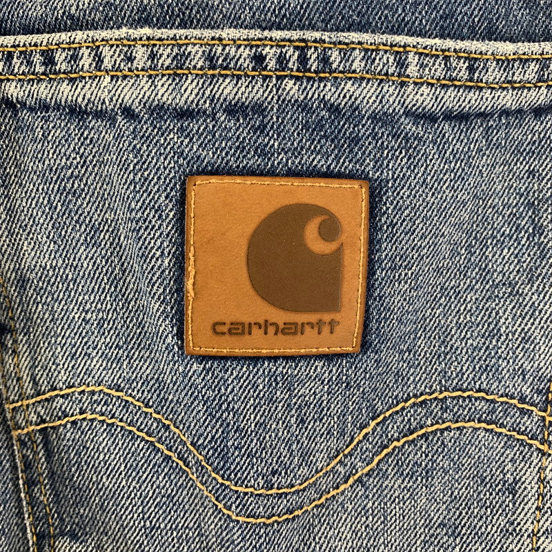 【中古品】【メンズ】 CARHARTT カーハート DENIM WIDE PANTS デニム ワイド パンツ ジーンズ ボトムス 古着 156-260220-mh-06-fuz サイズ：28×32 カラー：ライトブルー 万代Net店
