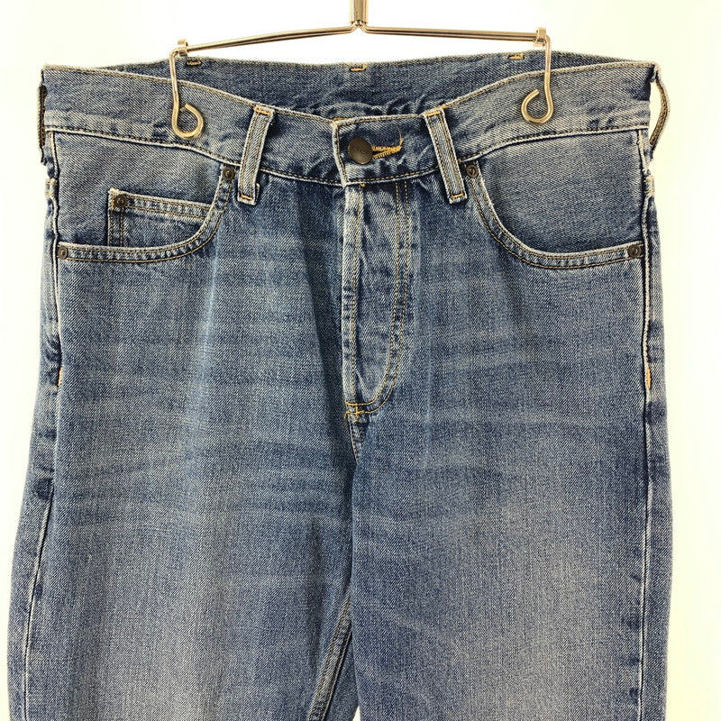 【中古品】【メンズ】 CARHARTT カーハート DENIM WIDE PANTS デニム ワイド パンツ ジーンズ ボトムス 古着 156-260220-mh-06-fuz サイズ：28×32 カラー：ライトブルー 万代Net店